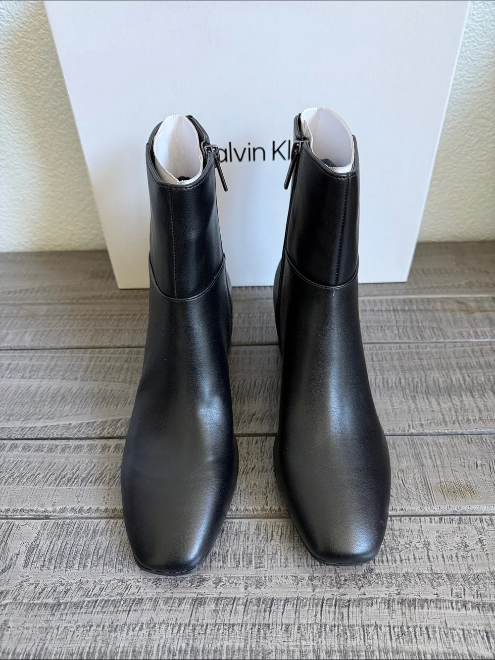 Calvin Klein Women's Parry Block Heel Ankle Booties NIB